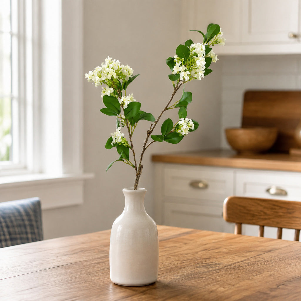 EVERIVELLE 28.7-Inch Artificial Orange Jasmine Blossom Branch