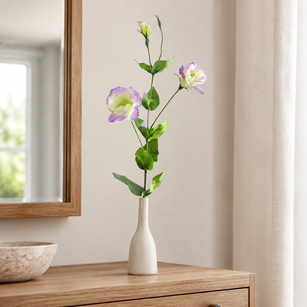 EVERIVELLE 32.3-Inch Artificial Lisianthus Flower Stem