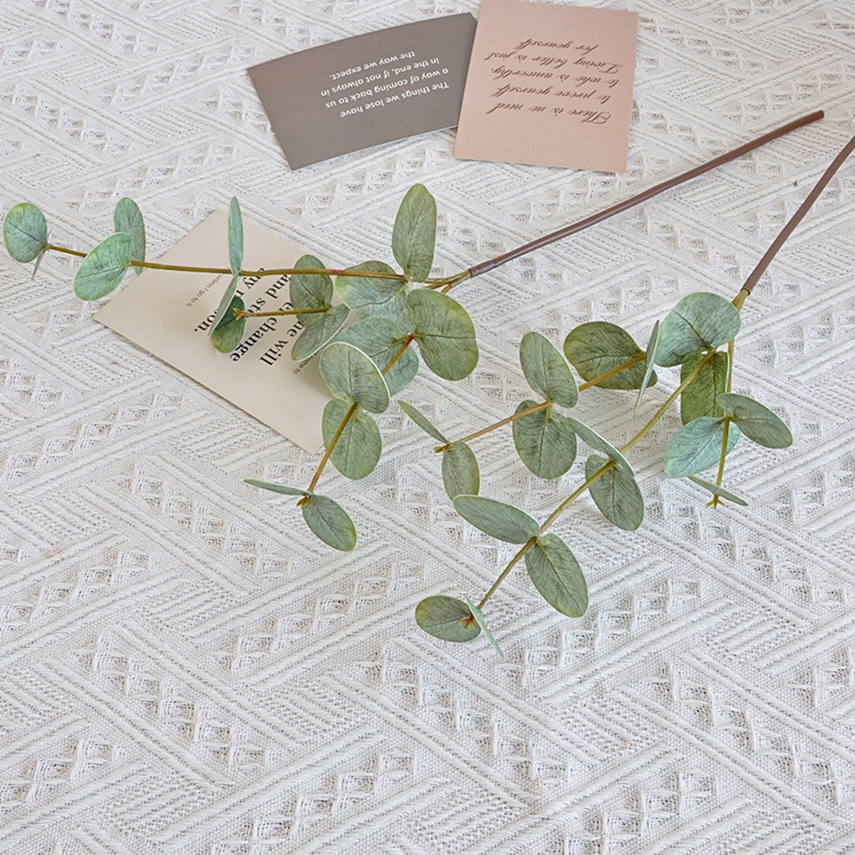EVERIVELLE 20.5-Inch 3D-Printed Artificial Eucalyptus Stem