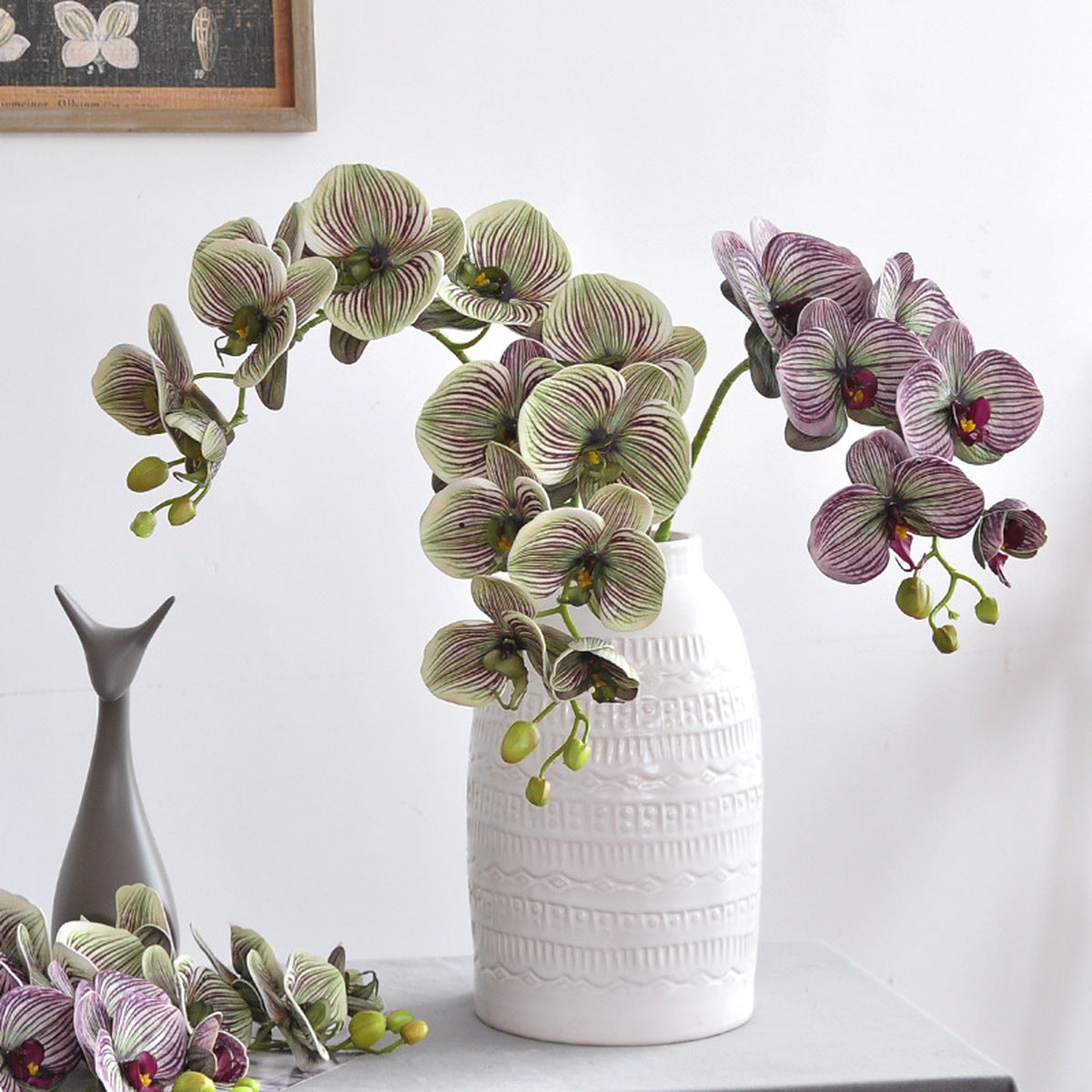 EVERIVELLE 29.9-Inch Seven-Head EVA Phalaenopsis Orchid Stem