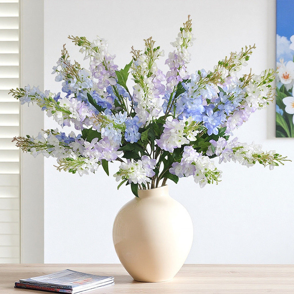 EVERIVELLE 29.9-Inch Three-Branch Artificial Delphinium Stem