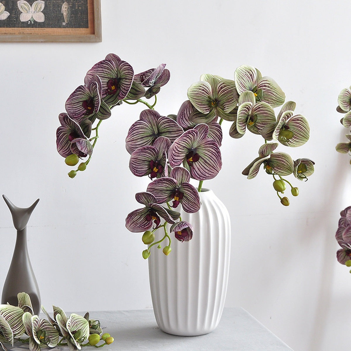 EVERIVELLE 29.9-Inch Seven-Head EVA Phalaenopsis Orchid Stem