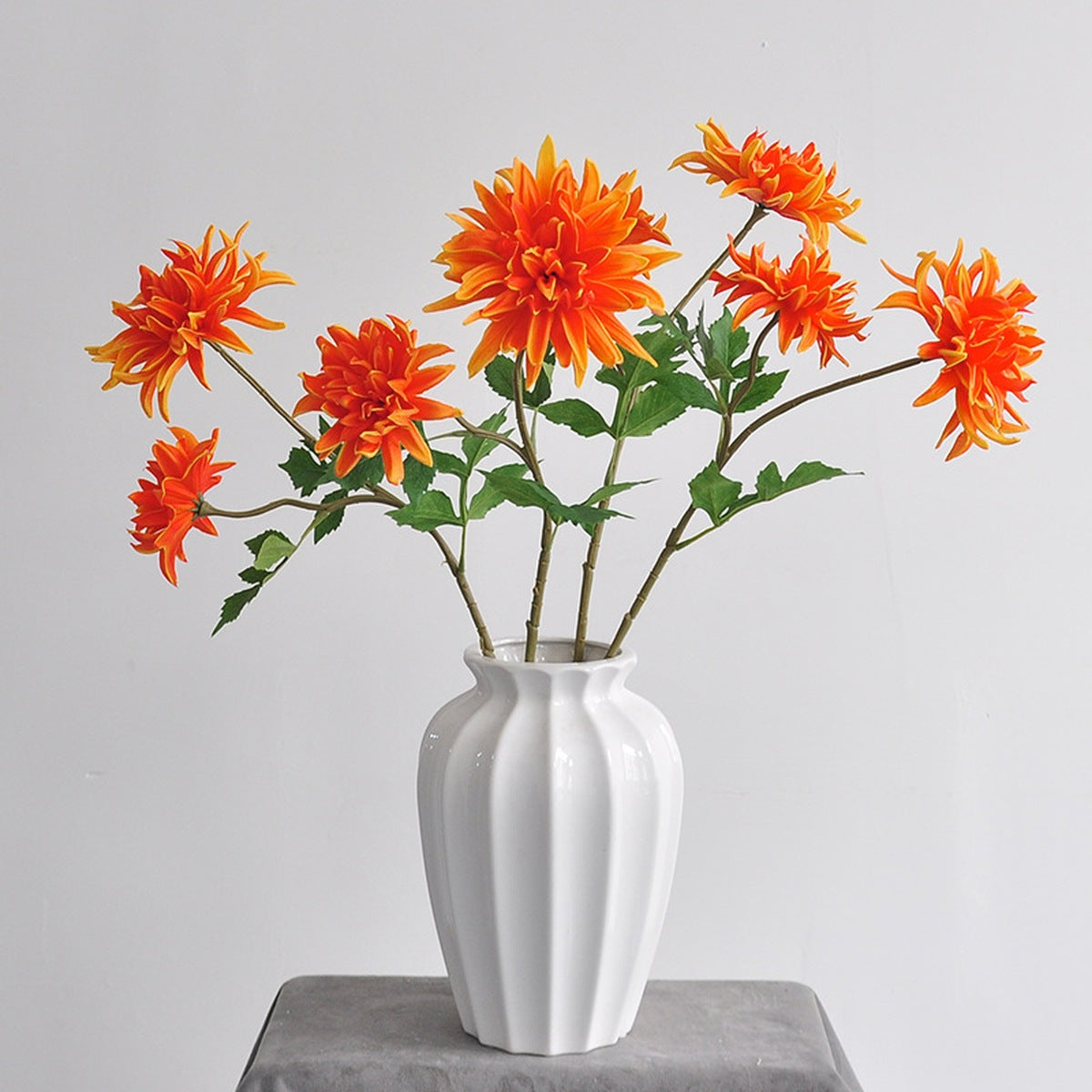 EVERIVELLE 27.6-Inch Two-Head Real-Touch Artificial Dahlia Stem