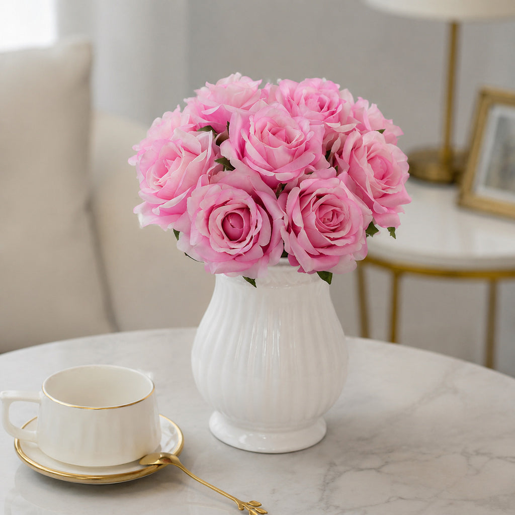 EVERIVELLE 11-Head Artificial Rose Bouquet