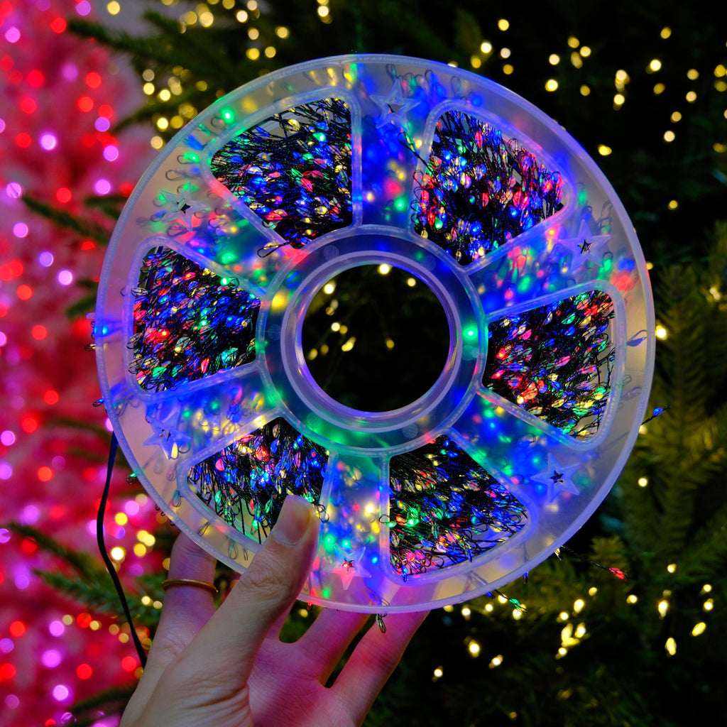 LED Firecracker Cluster String Lights — 002 fcl effect