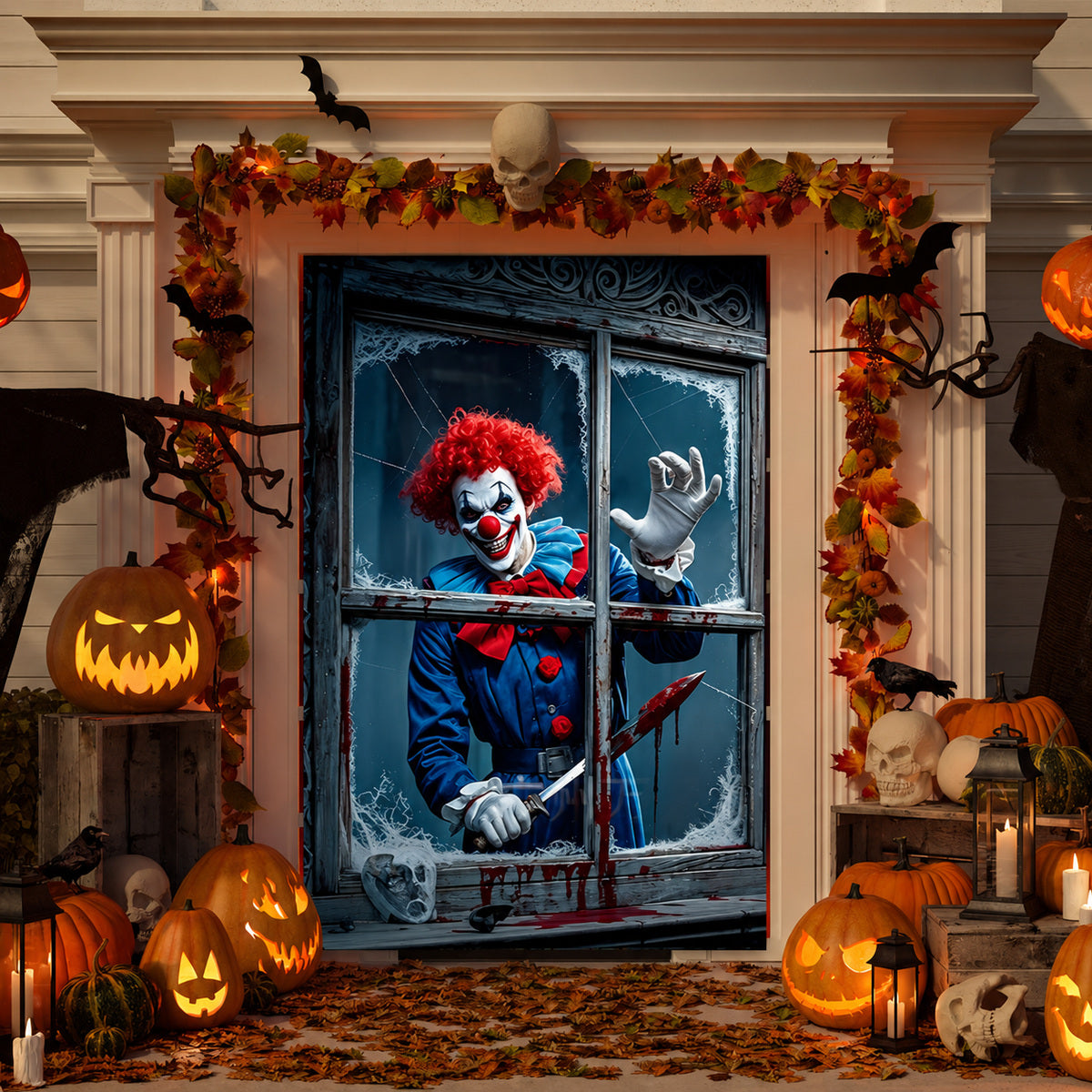002 halloween window banner collection image