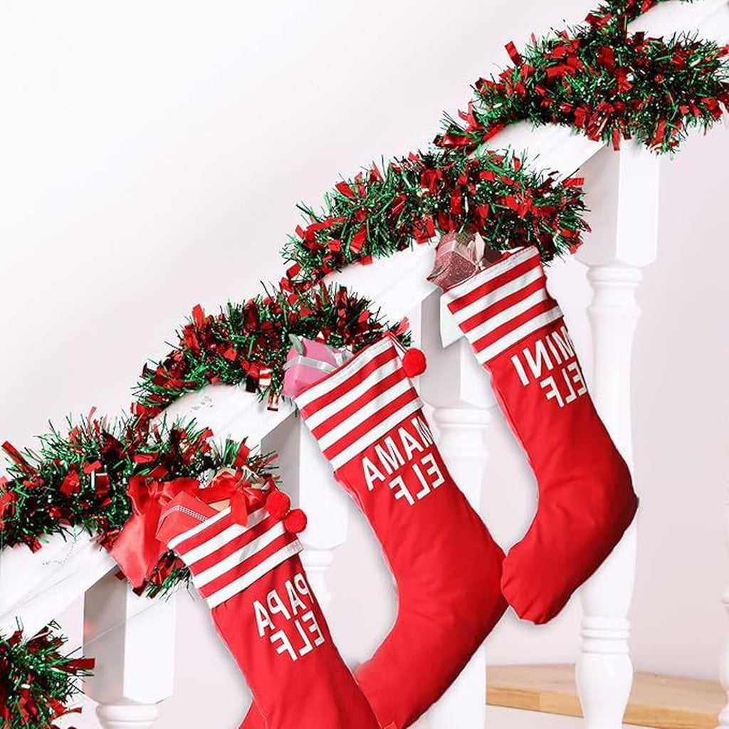 002 thick christmas tinsel garland image