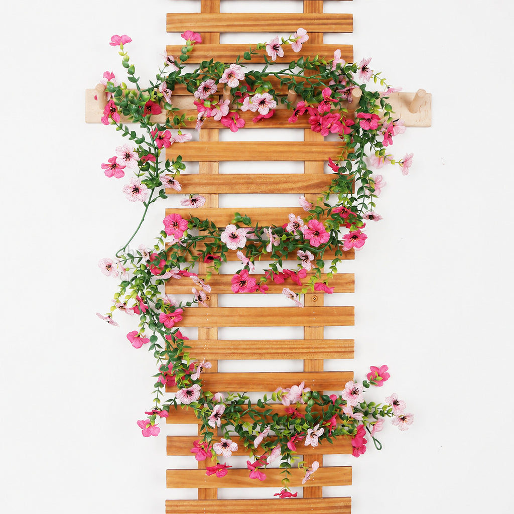 EVERIVELLE 132-Bloom Artificial Violet Flower Garland