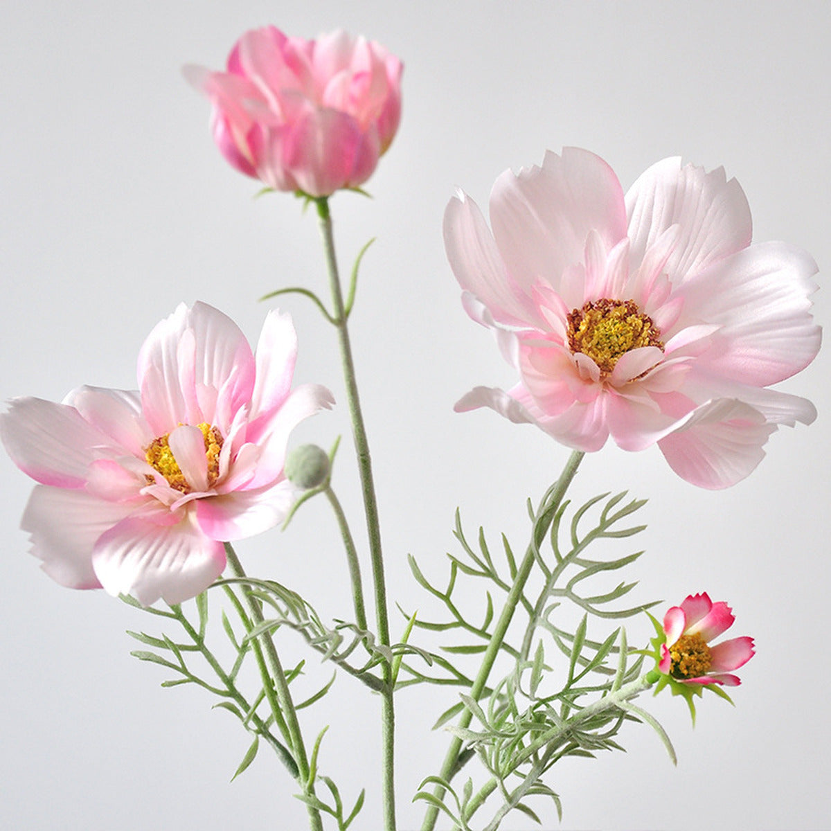 EVERIVELLE 30.7-Inch Flocked Artificial Queen Cosmos Stem