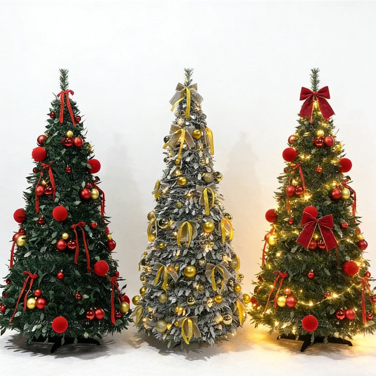 Pre-Decorated Collapsible Pull-Up Christmas Tree — 003 cct effect