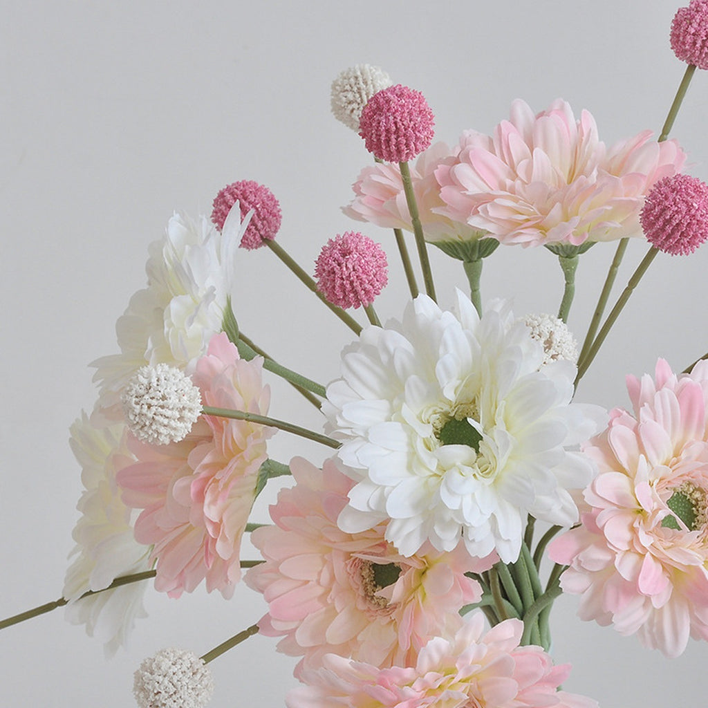 EVERIVELLE 16.9-Inch Artificial Gerbera Daisy Stem