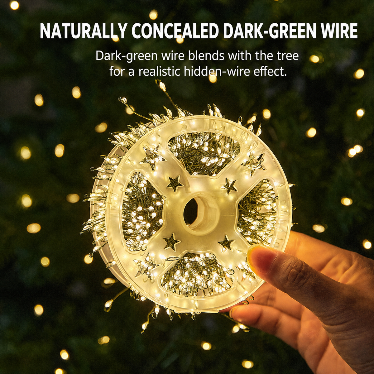 LED Firecracker Cluster String Lights — 003 fcl effect