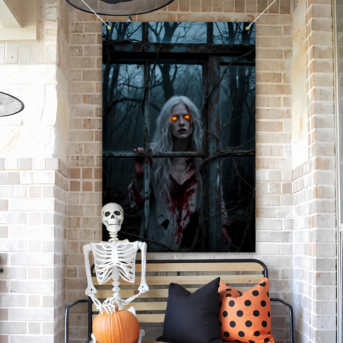 003 halloween window banner collection image
