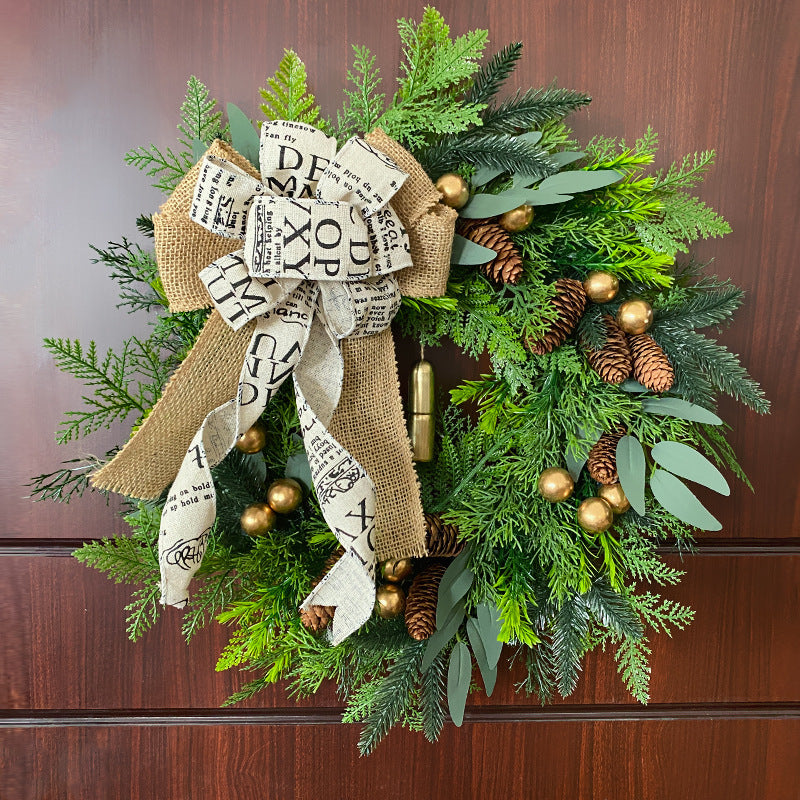 Pinecone & Bell Christmas Wreath — 003 pbw effect
