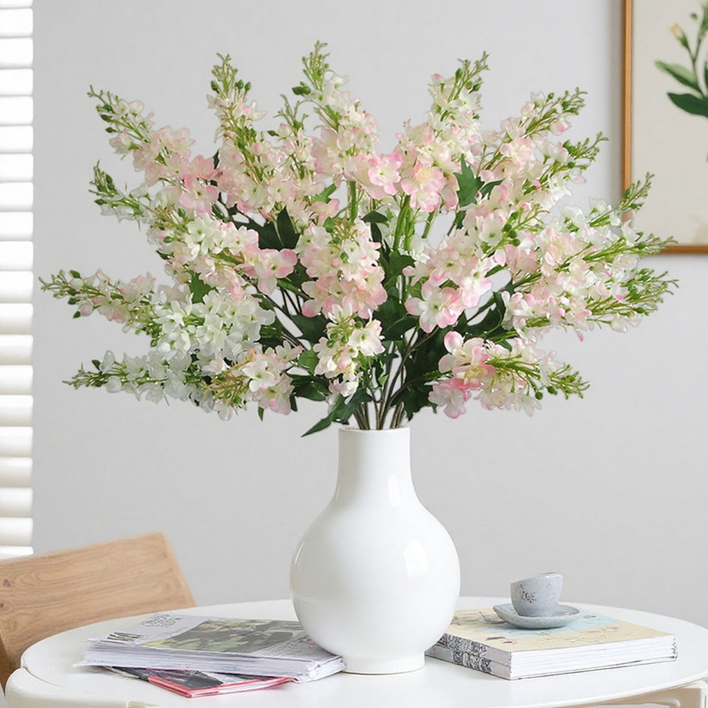 EVERIVELLE 29.9-Inch Three-Branch Artificial Delphinium Stem