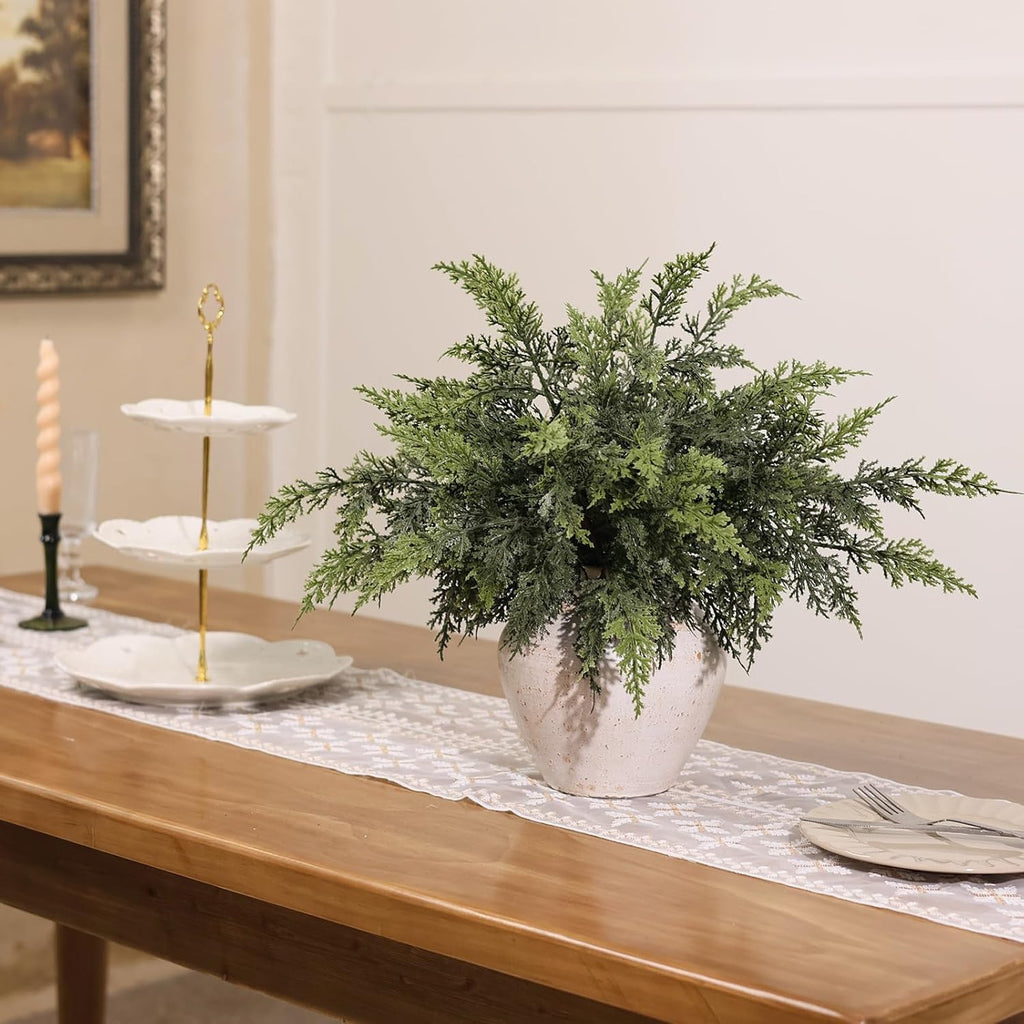 EVERIVELLE 12-Piece Real-Touch Artificial Cedar Branch Set