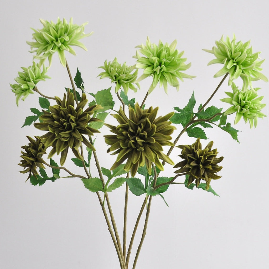 EVERIVELLE 27.6-Inch Two-Head Real-Touch Artificial Dahlia Stem