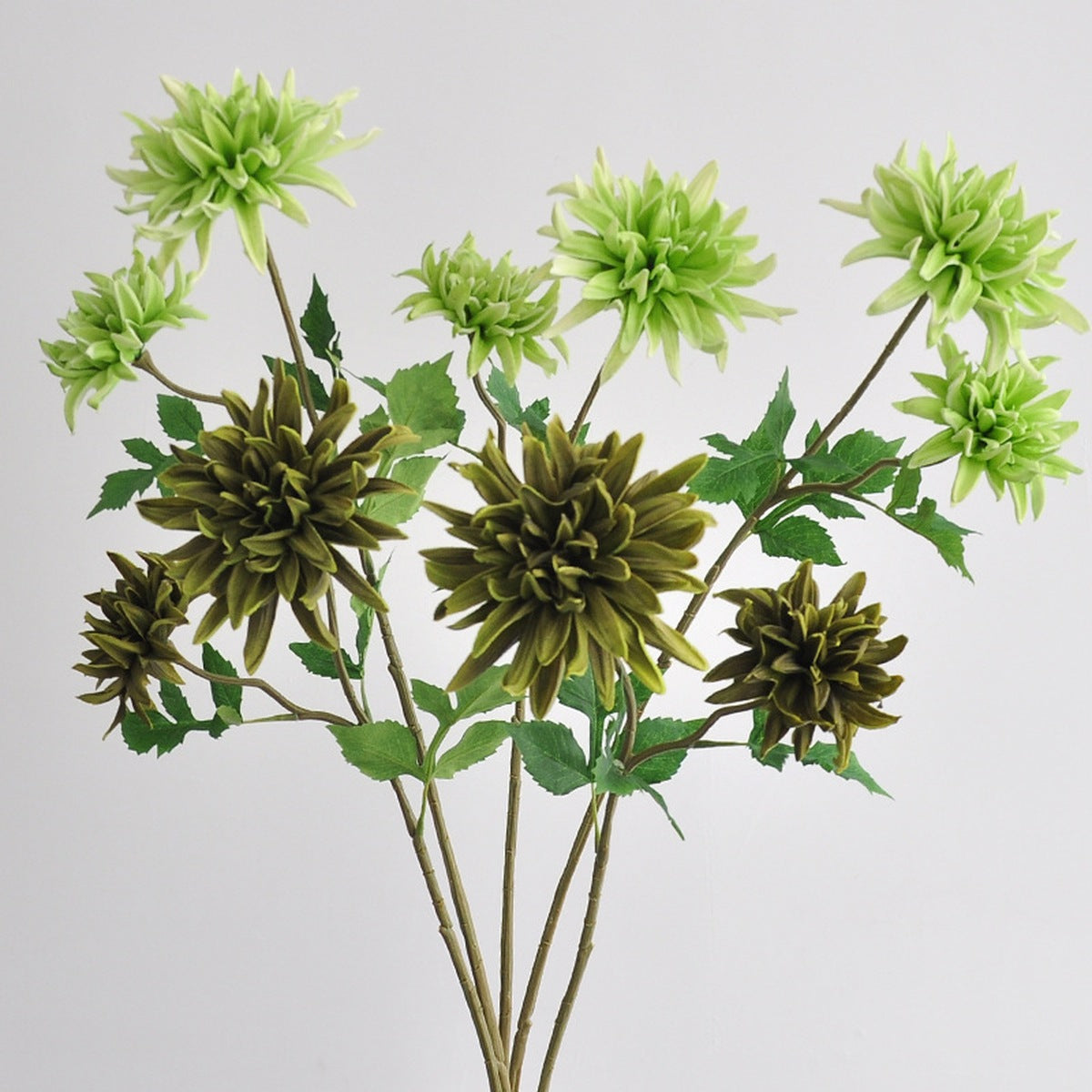 EVERIVELLE 27.6-Inch Two-Head Real-Touch Artificial Dahlia Stem