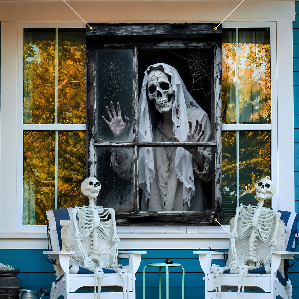 004 halloween window banner collection image