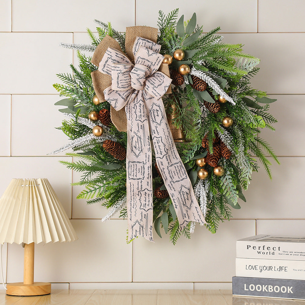 Pinecone & Bell Christmas Wreath — 004 pbw effect