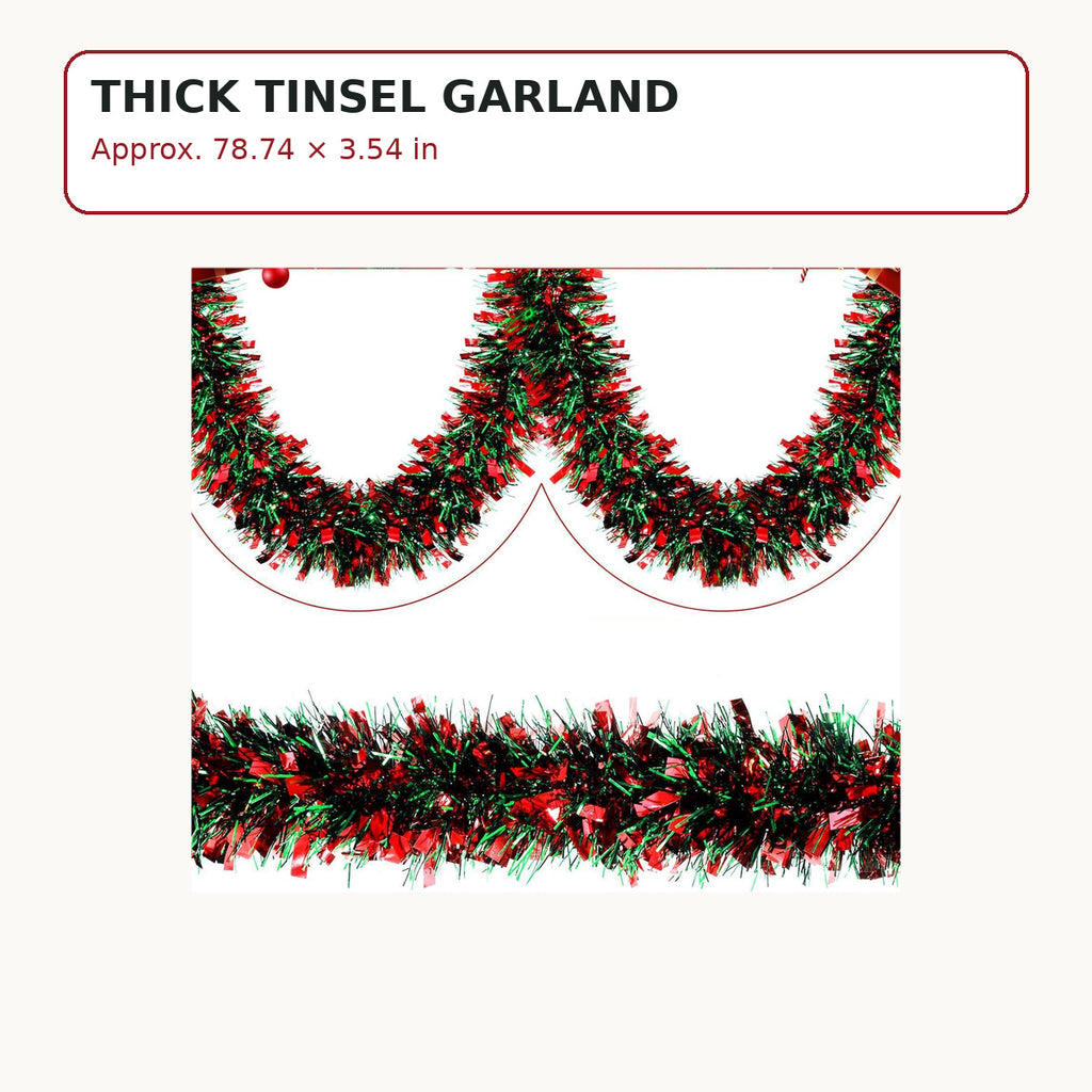 004 thick christmas tinsel garland image