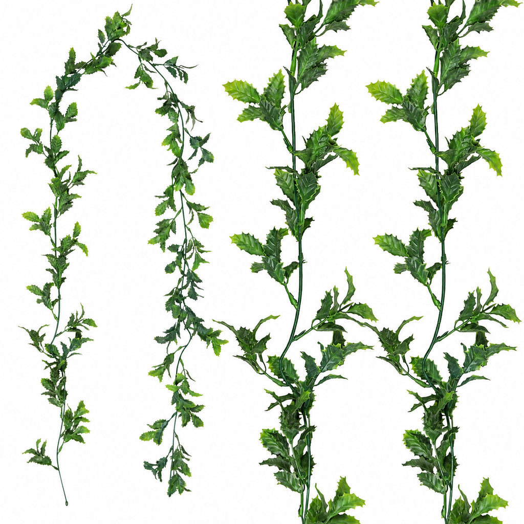 EVERIVELLE 132-Bloom Artificial Violet Flower Garland
