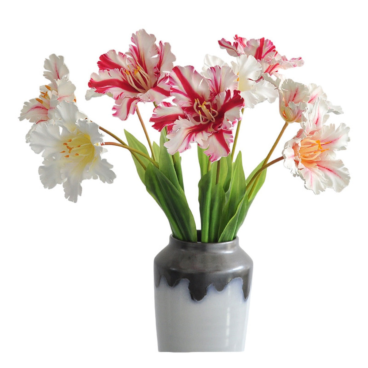 EVERIVELLE 27.6-Inch Open Parrot Artificial Tulip Stem