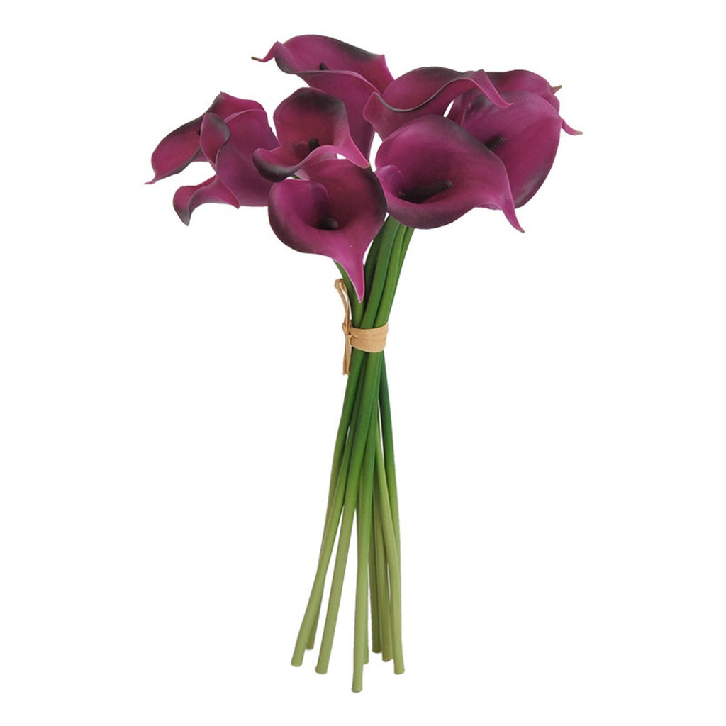 EVERIVELLE 13.8-Inch Nine-Stem Soft-Touch Calla Lily Bouquet