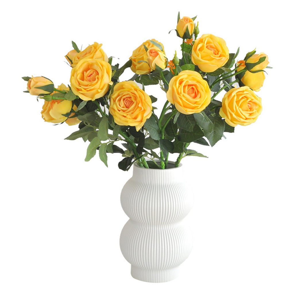 EVERIVELLE 28.7-Inch Three-Head Real-Touch Artificial Rose Stem