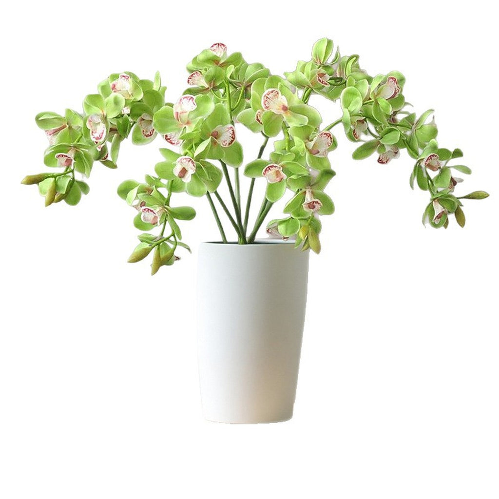 EVERIVELLE 27.2-Inch Green 3D Artificial Cymbidium Orchid Stem