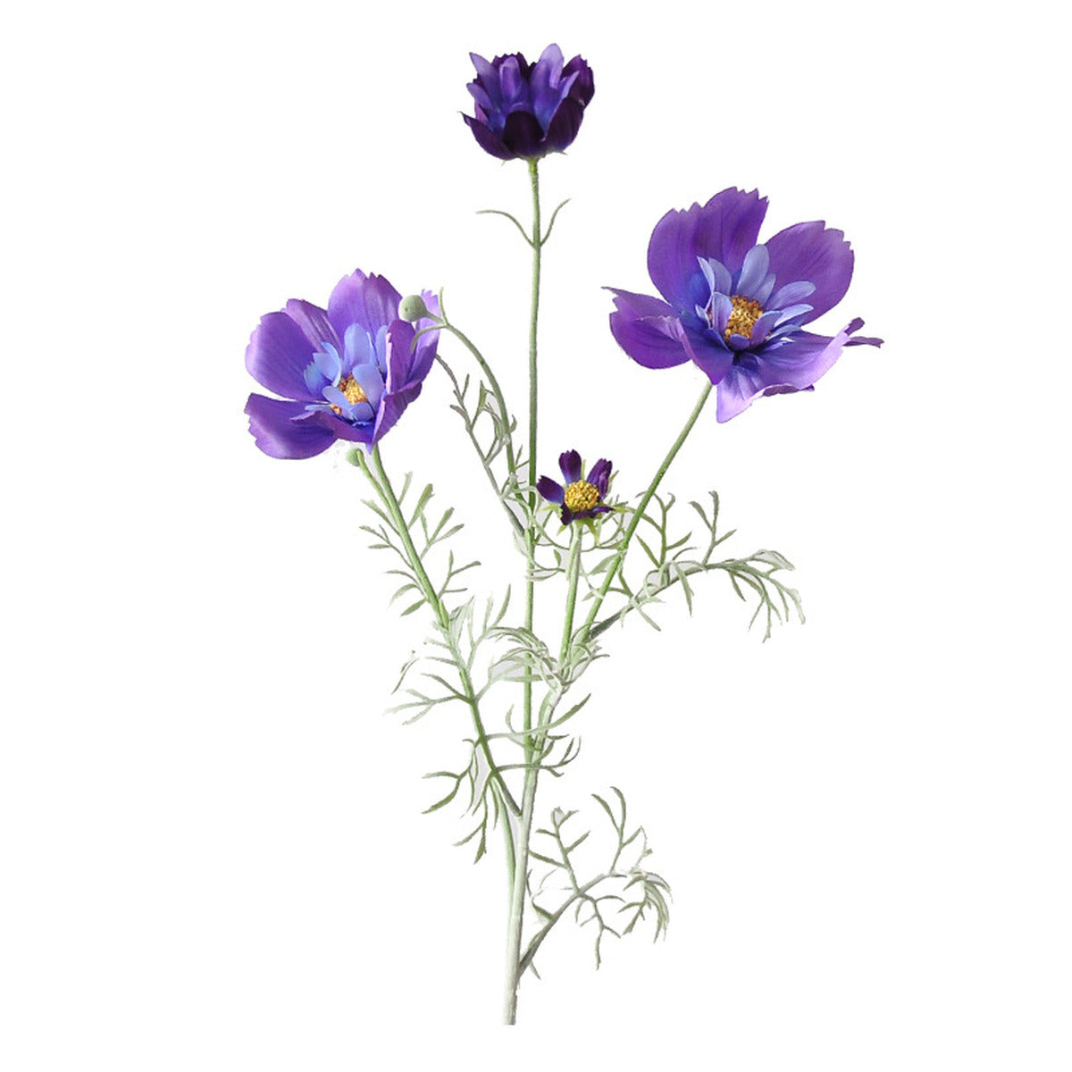EVERIVELLE 30.7-Inch Flocked Artificial Queen Cosmos Stem