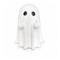 006 cute halloween ghost figurine collection white middle finger ghost