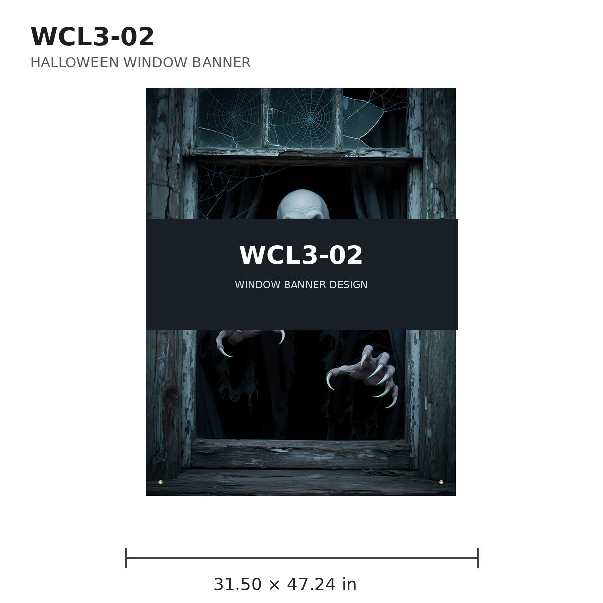 006 halloween window banner collection wcl3