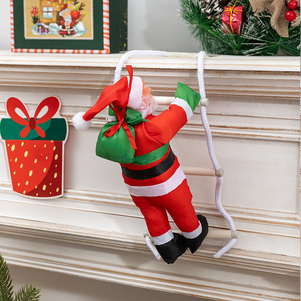 006 static climbing santa hanging decoration static ladder