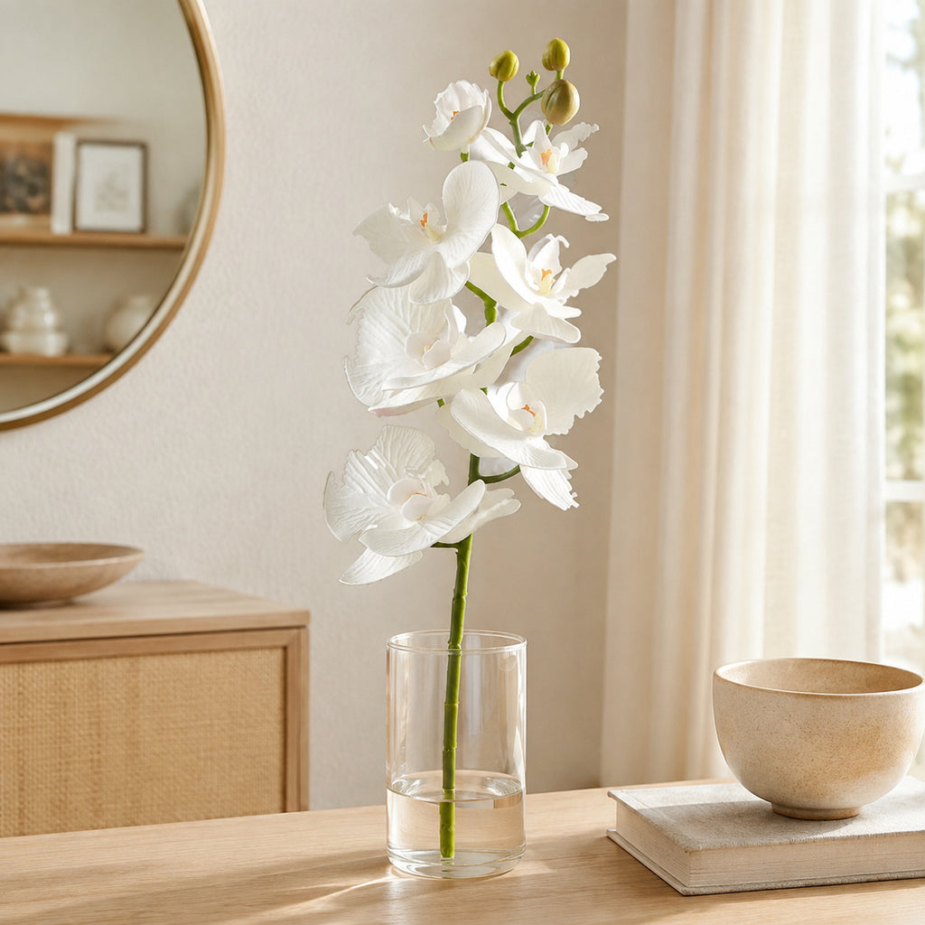EVERIVELLE 29.9-Inch Seven-Head EVA Phalaenopsis Orchid Stem