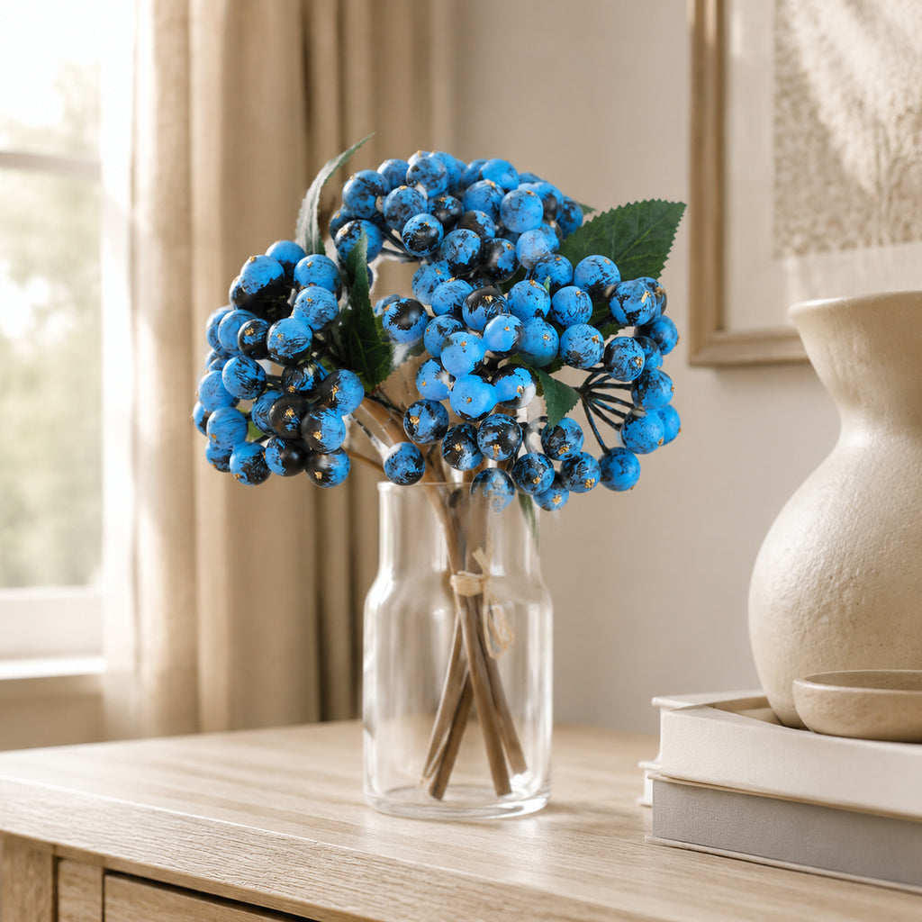 EVERIVELLE 10.2-Inch Three-Branch Artificial Berry Bundle