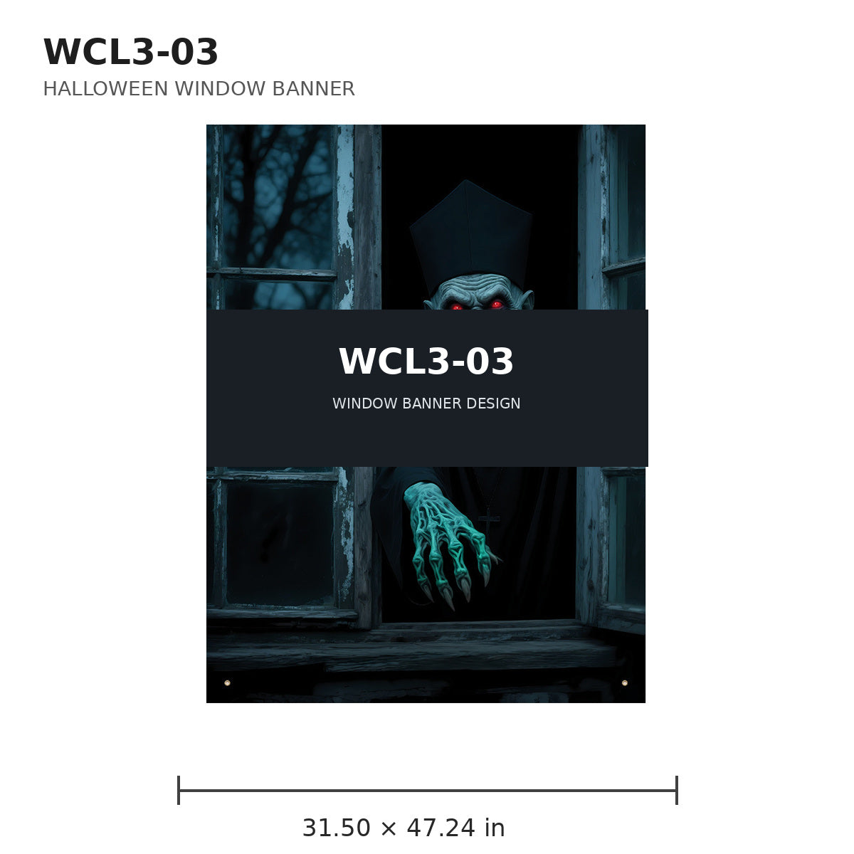 007 halloween window banner collection wcl3