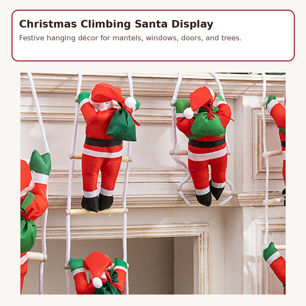009 static climbing santa hanging decoration image