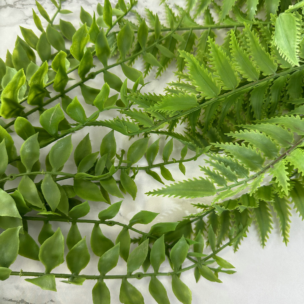 EVERIVELLE 13-Branch Artificial Fern Greenery Bush