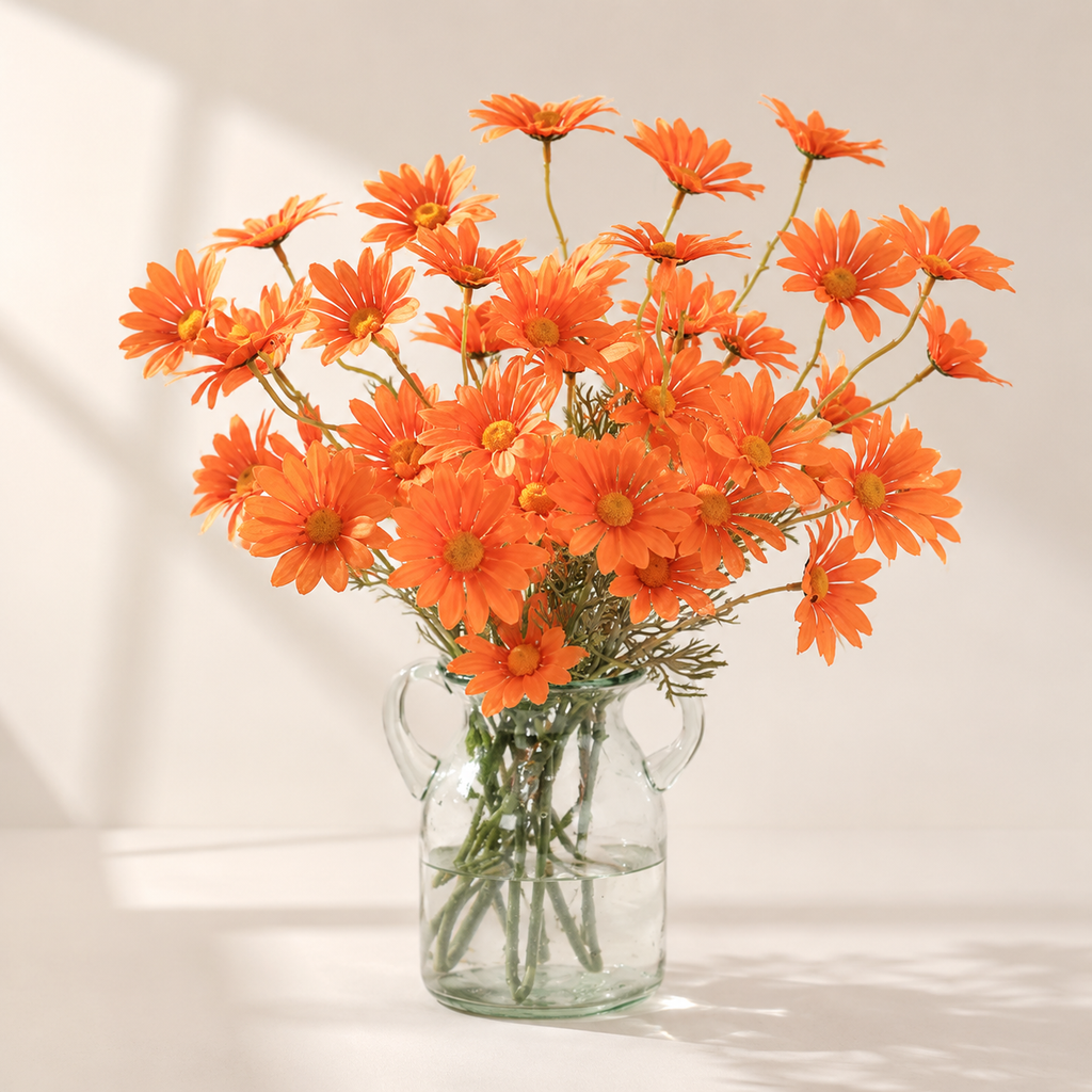 EVERIVELLE Five-Head Artificial Daisy Stem