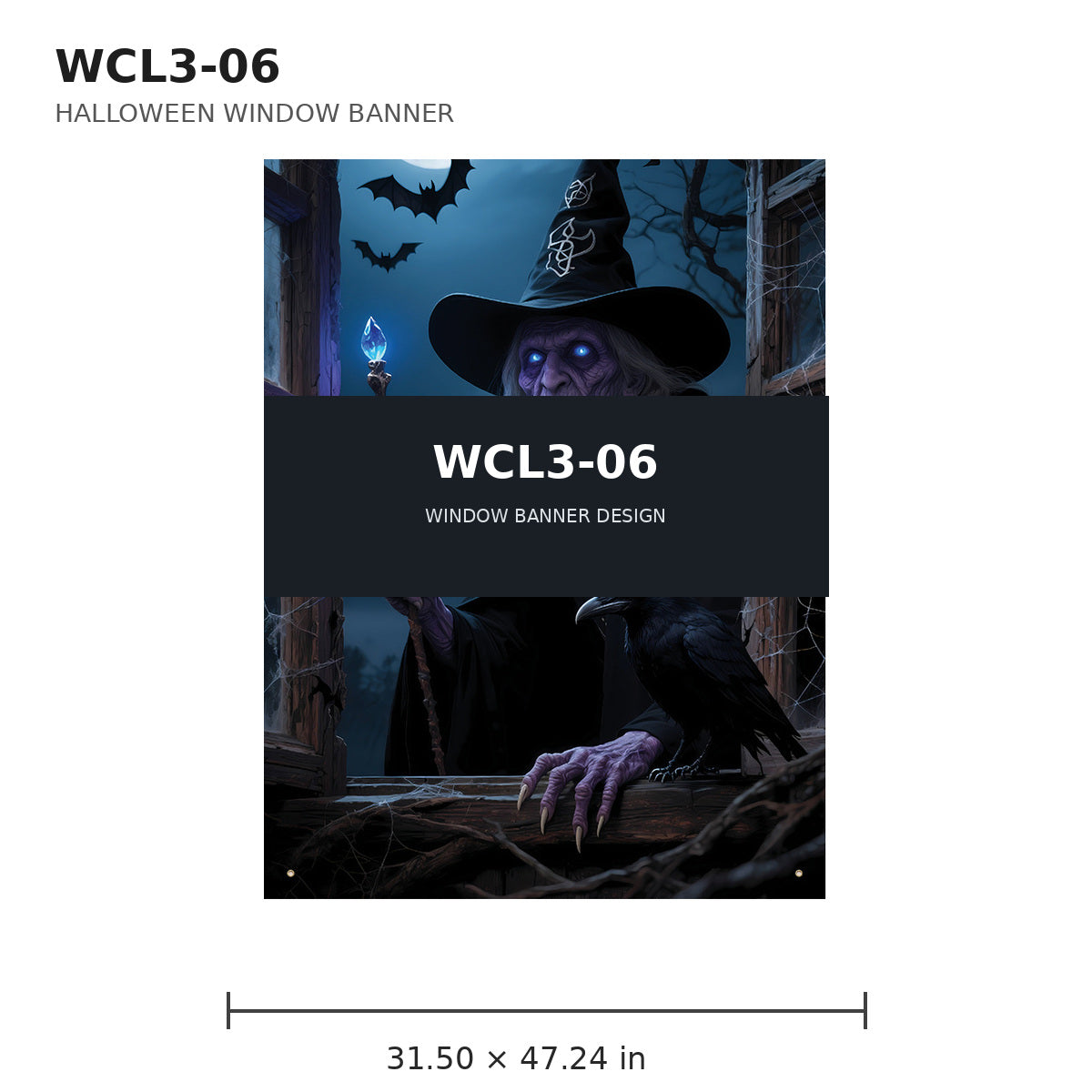 010 halloween window banner collection wcl3