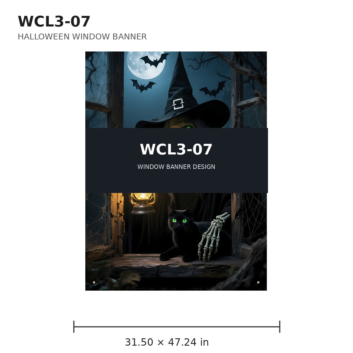 011 halloween window banner collection wcl3
