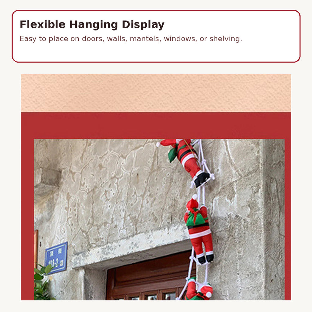 012 static climbing santa hanging decoration image