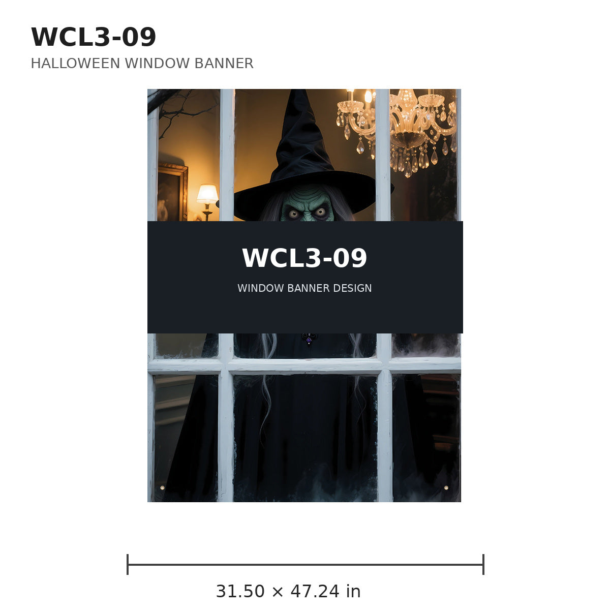 013 halloween window banner collection wcl3