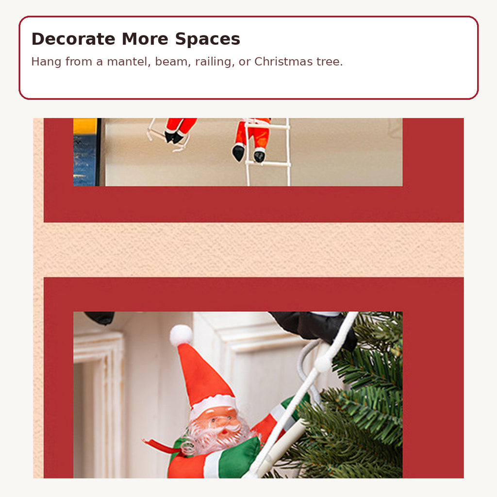 013 static climbing santa hanging decoration image