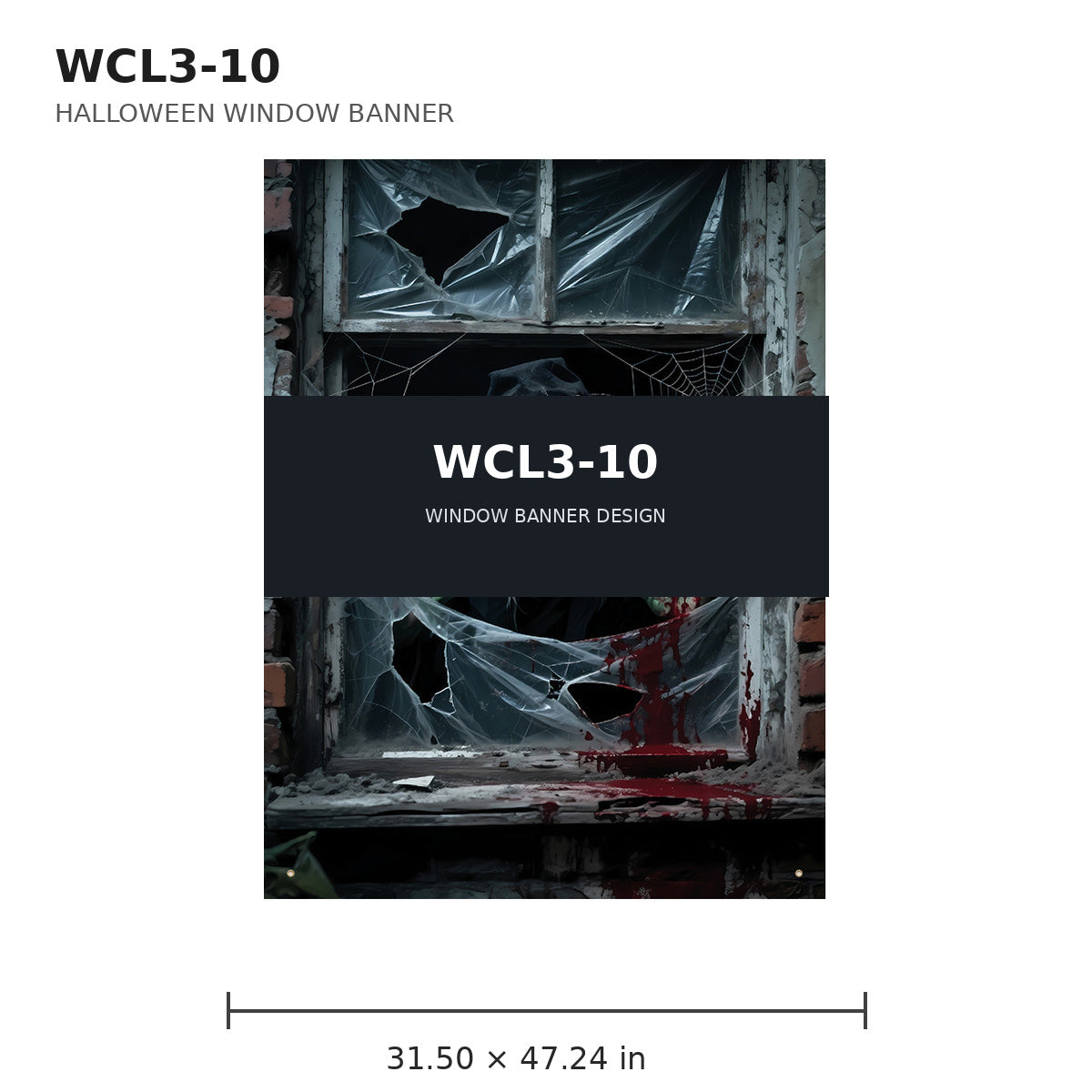 014 halloween window banner collection wcl3