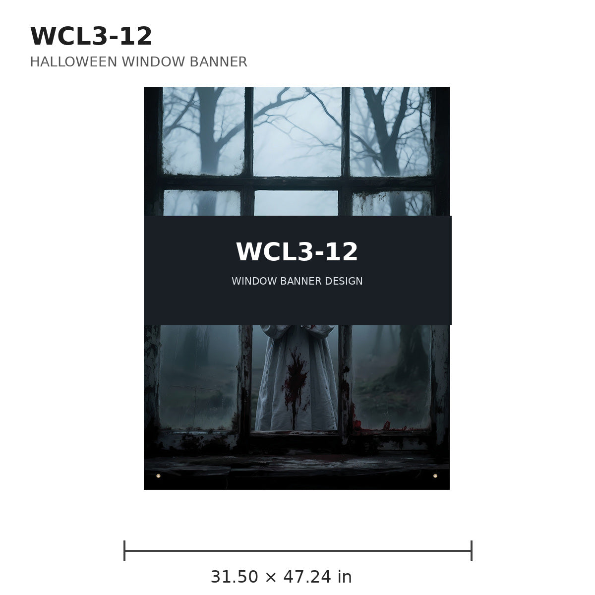 016 halloween window banner collection wcl3