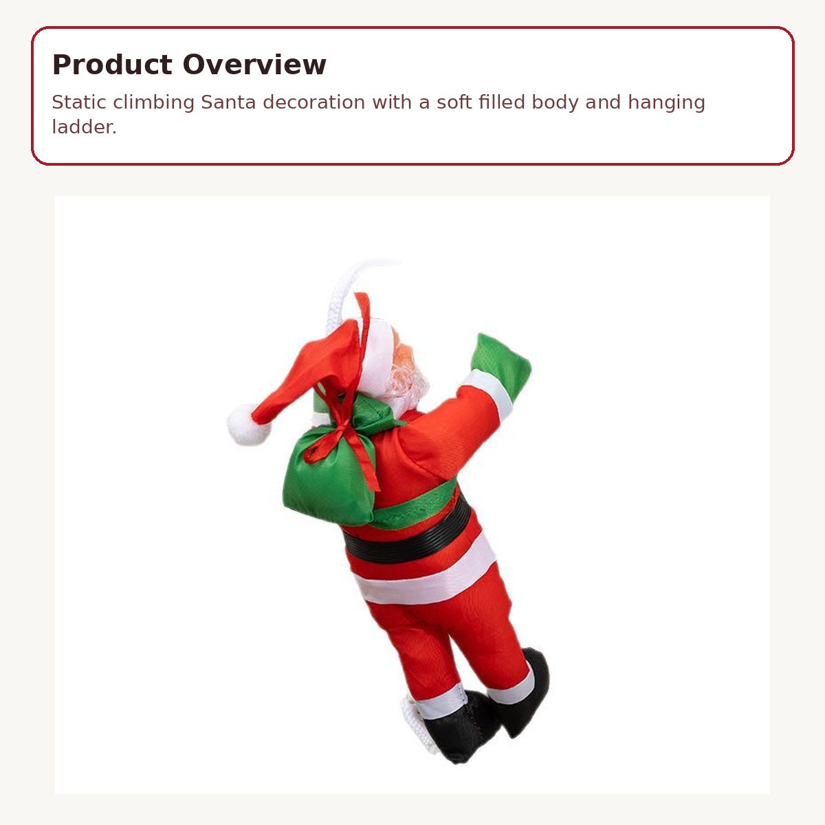 016 static climbing santa hanging decoration image