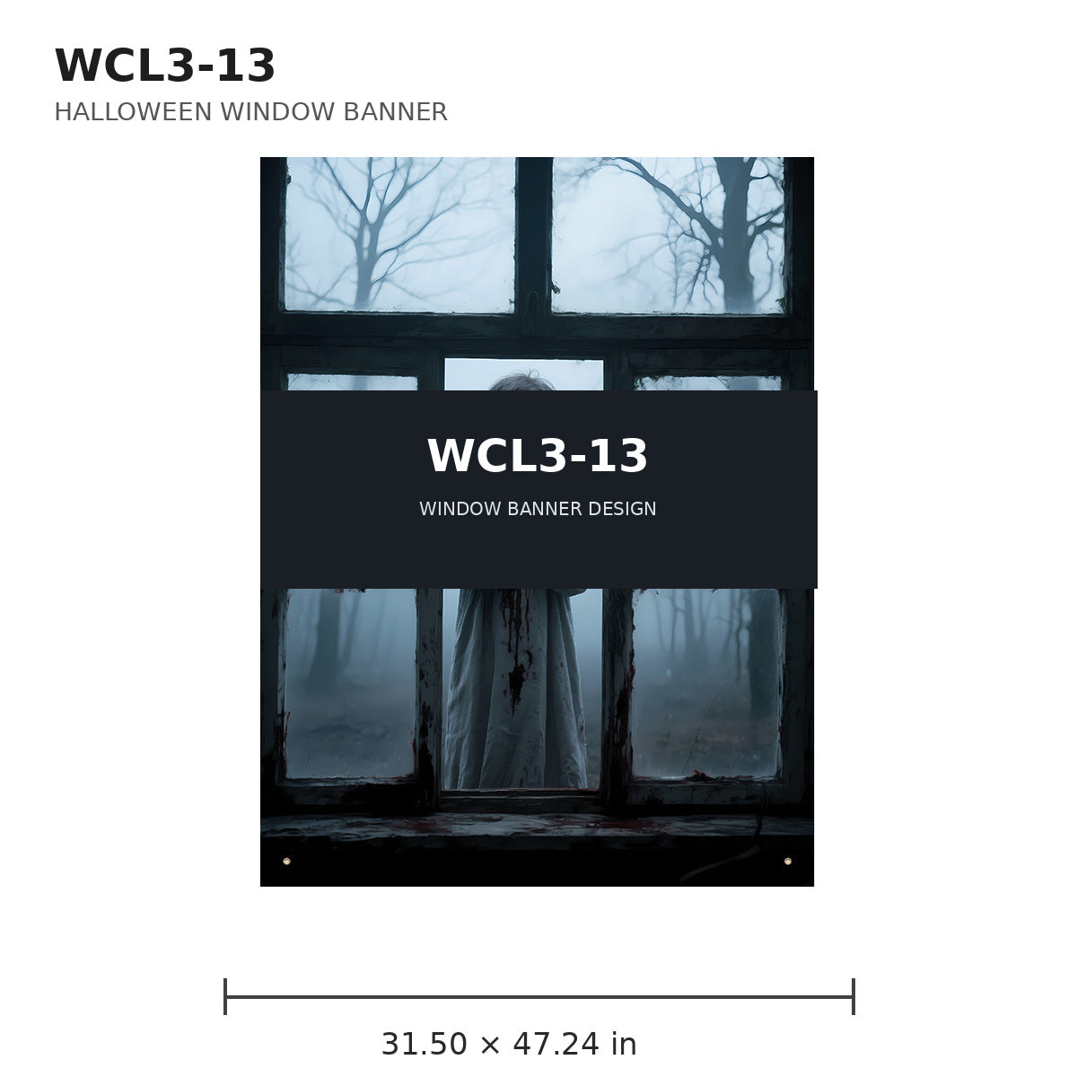 017 halloween window banner collection wcl3
