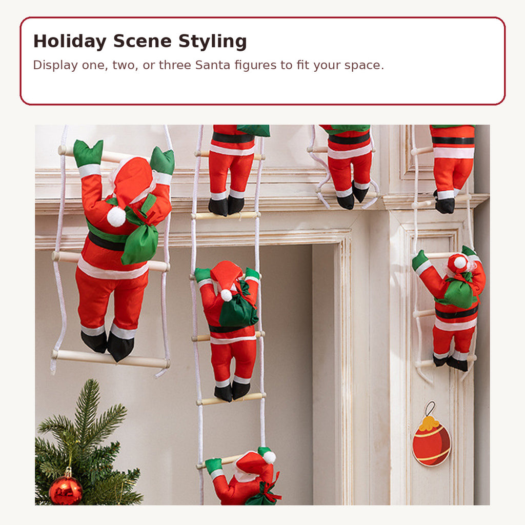 017 static climbing santa hanging decoration image